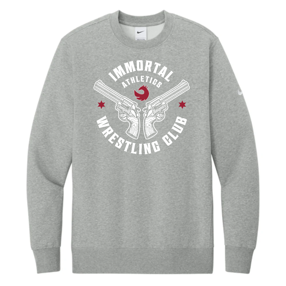 Nike Club Fleece Sleeve Swoosh Crew