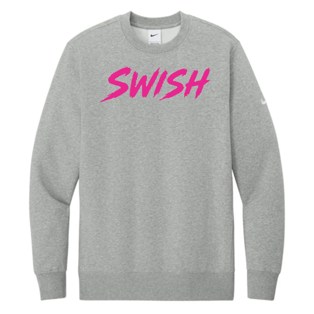 Nike Club Fleece Sleeve Swoosh Crew