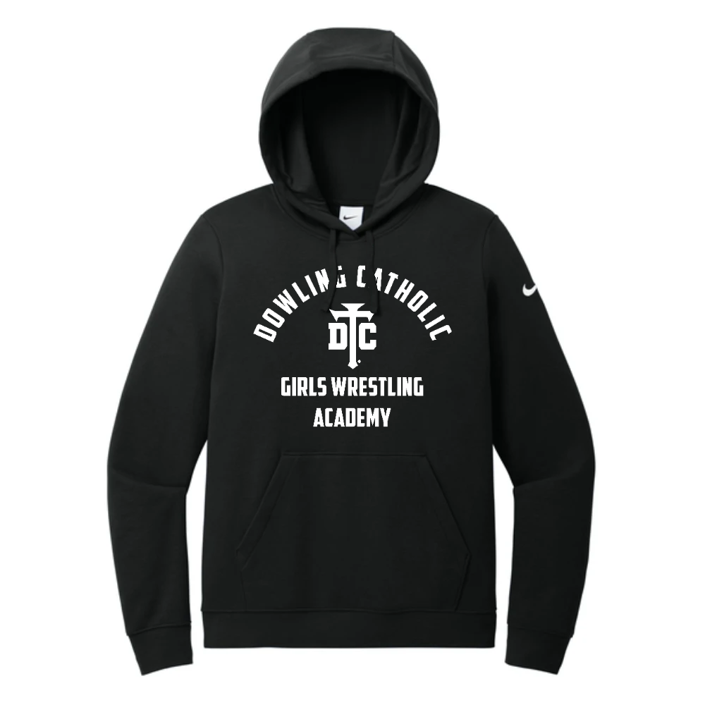 Nike Women's Club Fleece Sleeve Swoosh Pullover Hoodie