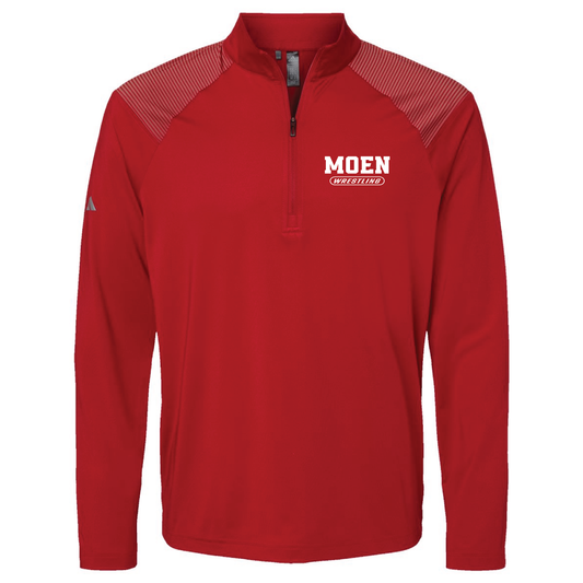 Adidas Men's Ultimate365 Lightweight Shoulder Stripe Quarter-Zip Pullover