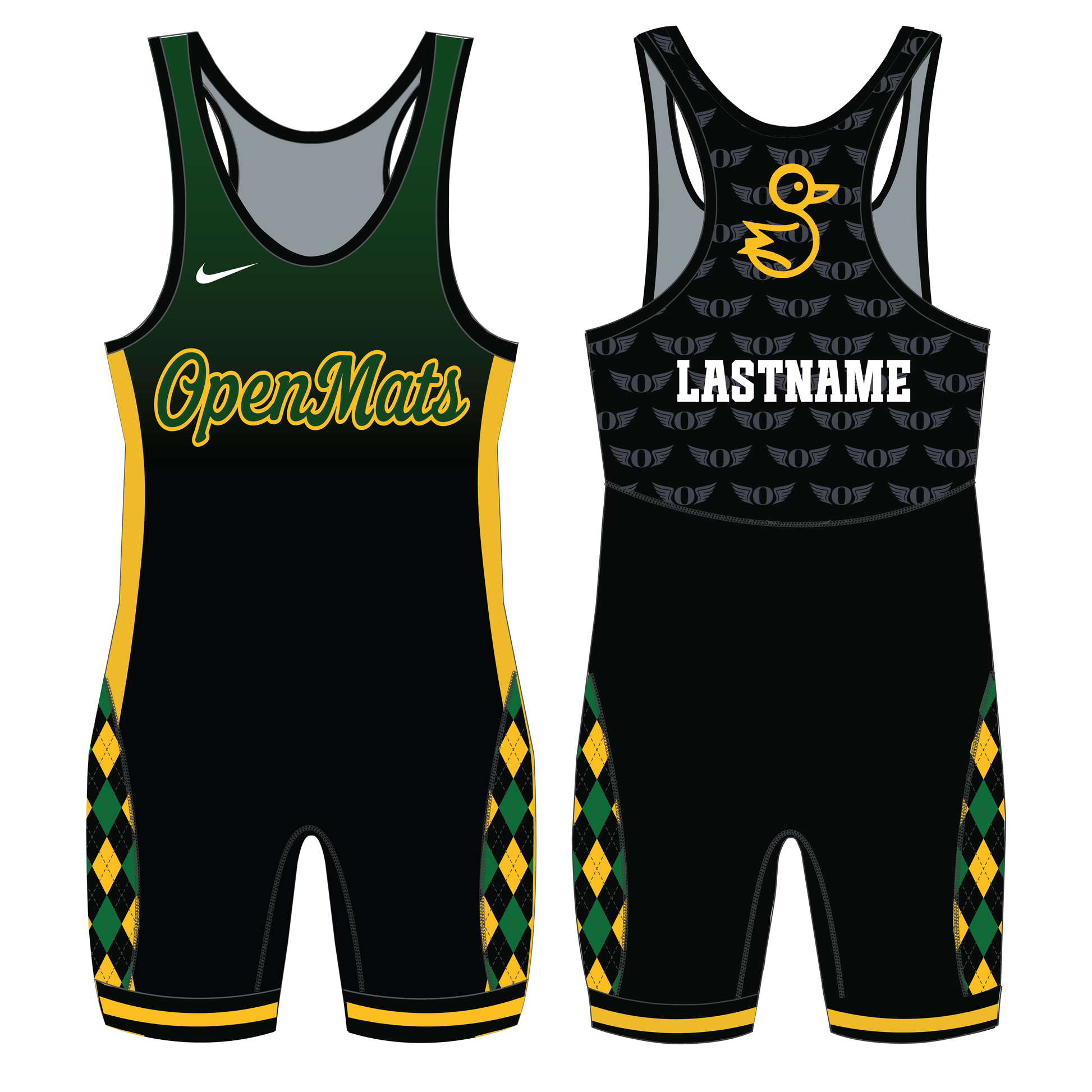 Nike Men/Youth Custom Sublimated Grappler Elite Singlet