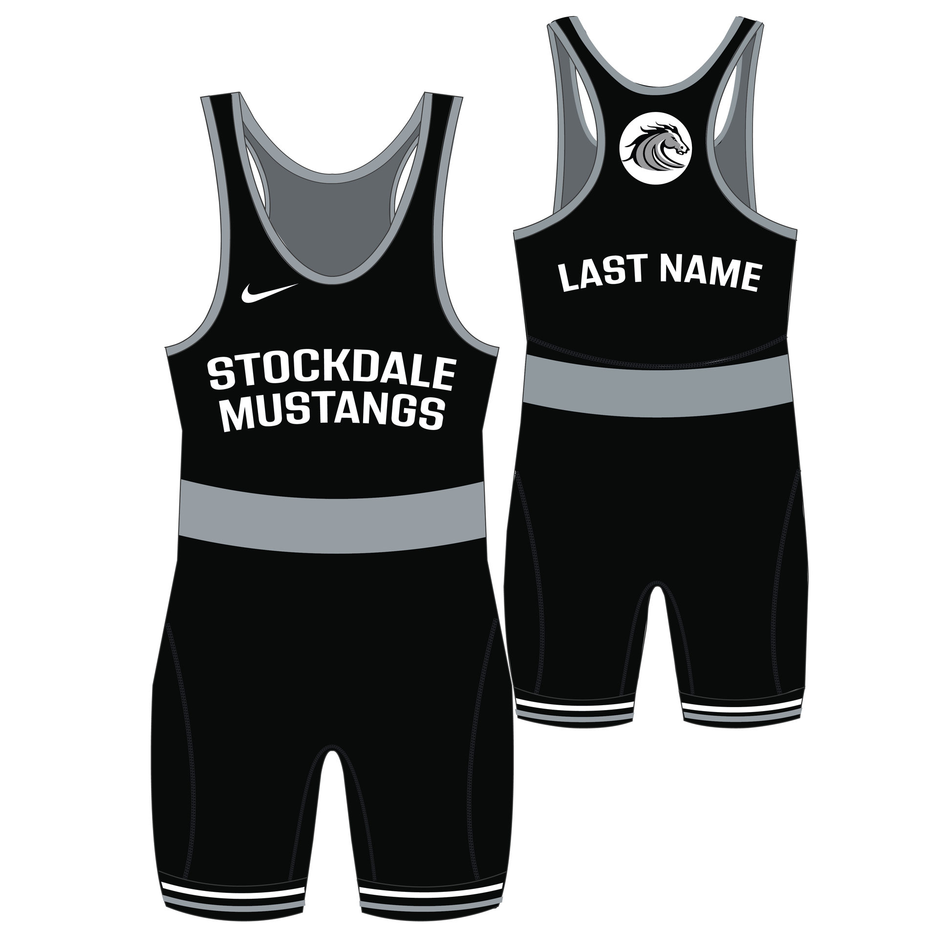 Nike Women's Grappler Elite Singlet - Stockdale Mustangs