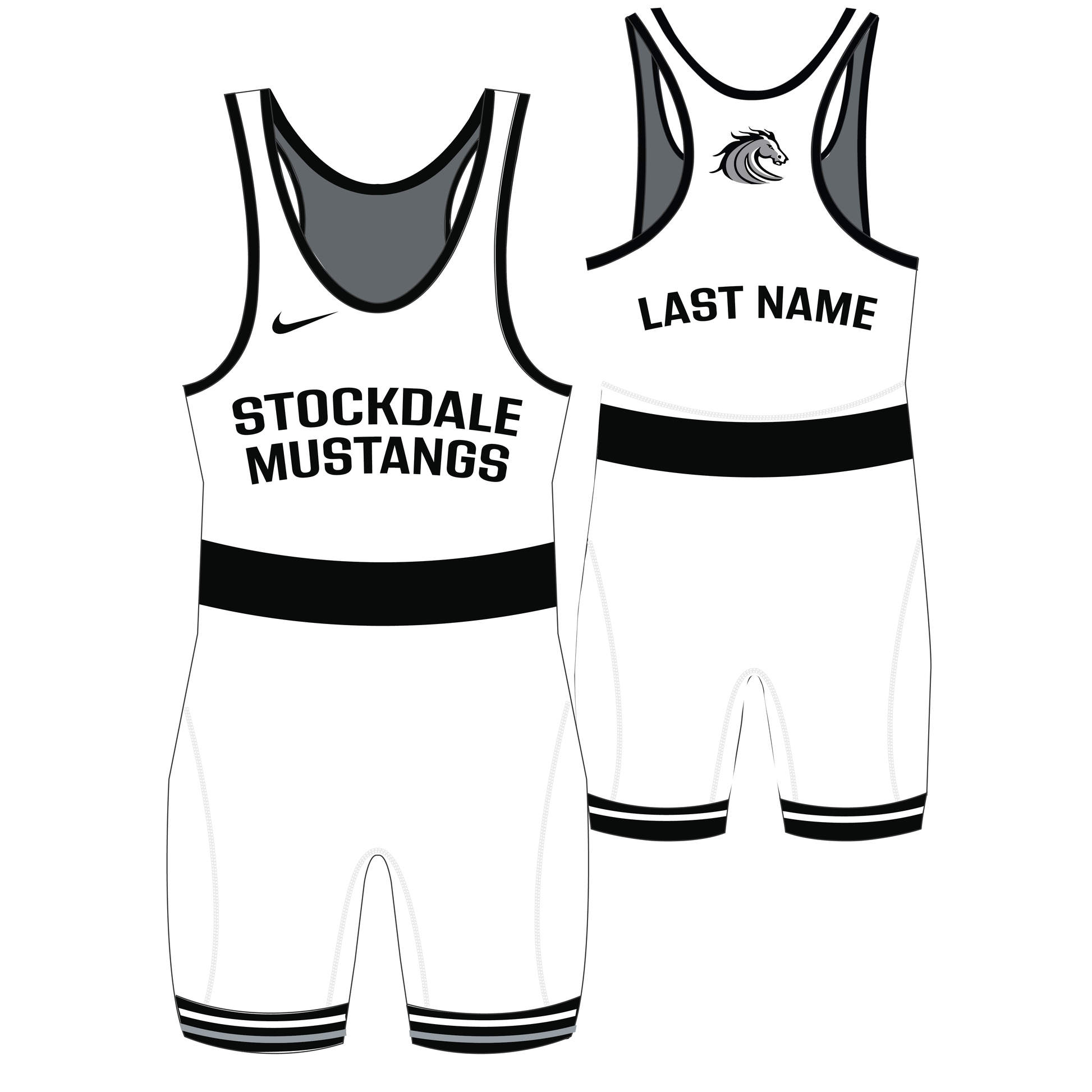 Nike Women's Grappler Elite Singlet - Stockdale Mustangs